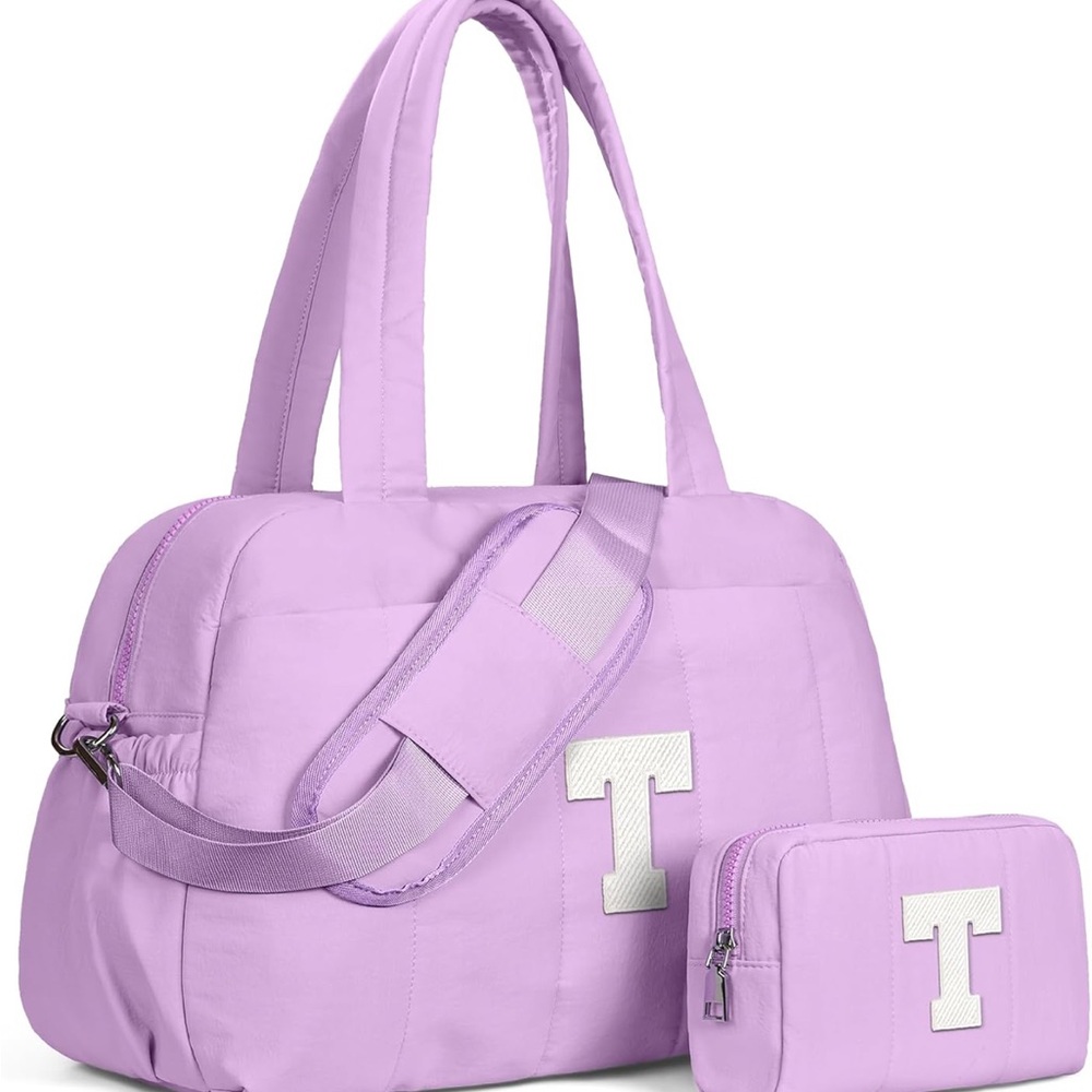 Lightweight Travel Bags Personalized Gym Tote with Makeup Pouch